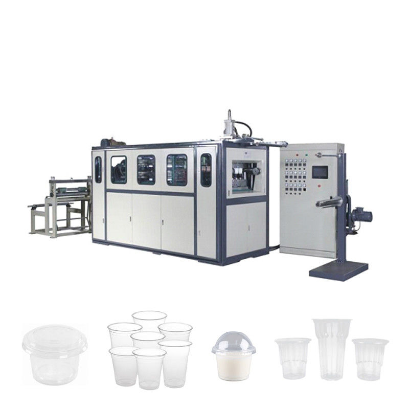 Hydraulic PLC Disposable PE PS Plastic Cup Thermoforming Machine