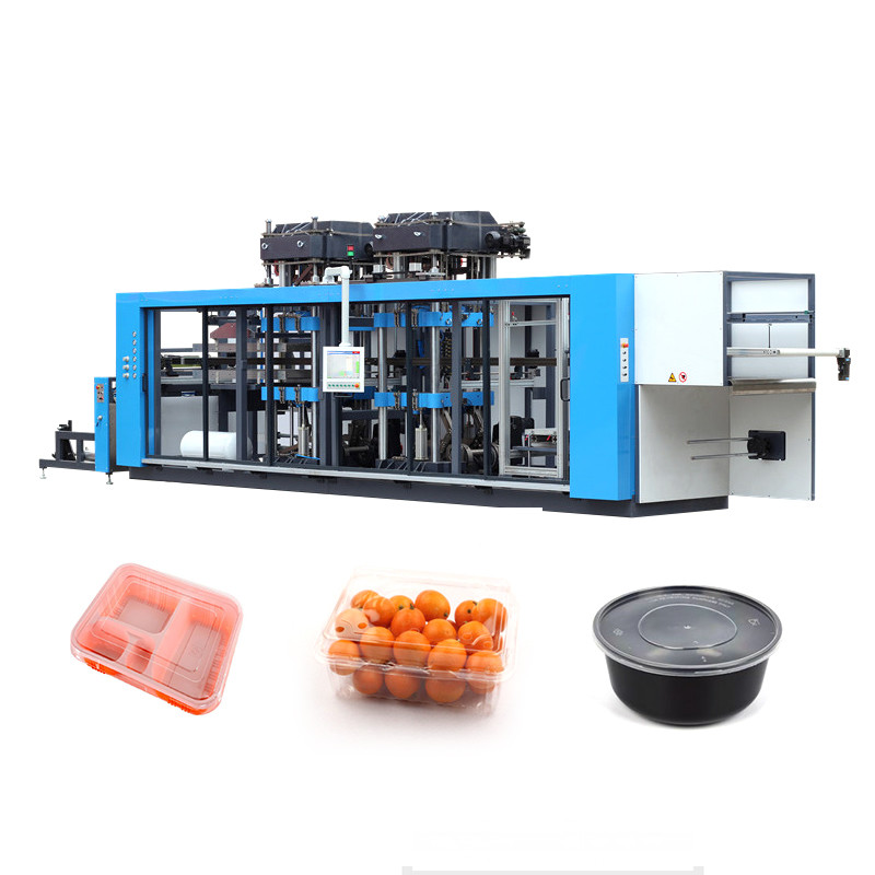 No Waste Color Touch Screen 6 Bar Plastic Thermoforming Machine