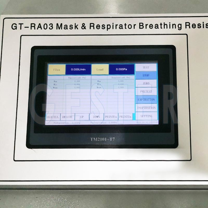 EN149 Breathing Resistance Tester For Mask Respirator