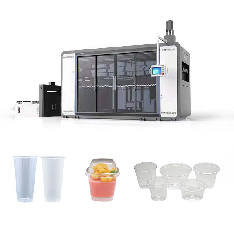 Automatic Full Servo Pvc Pp Plastic Cup Thermoforming Machine