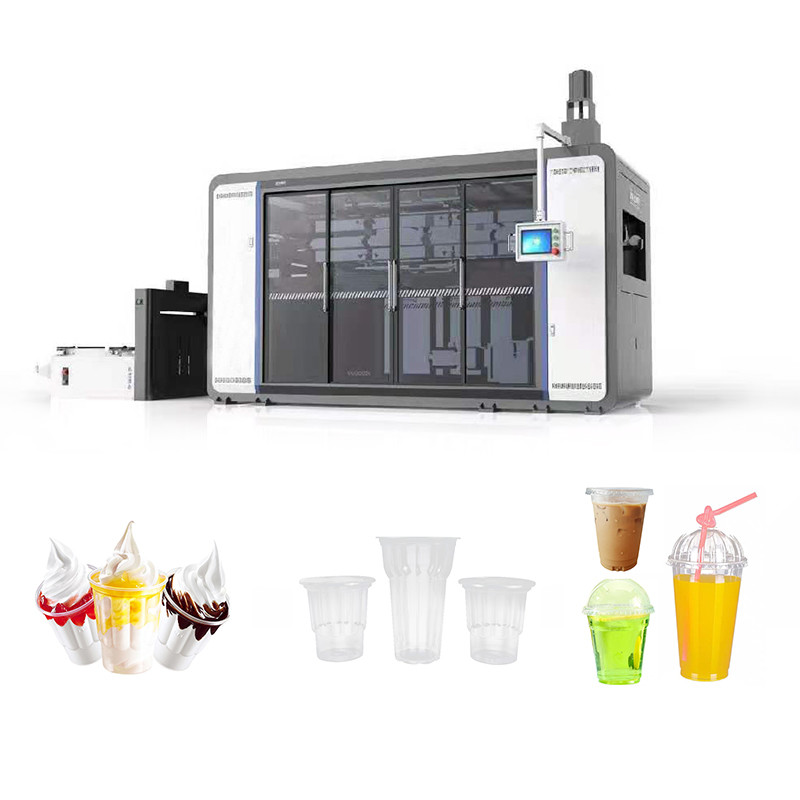 Automatic Full Servo Pvc Pp Plastic Cup Thermoforming Machine