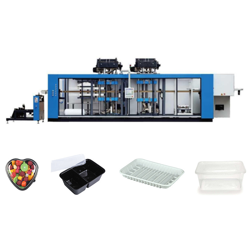 PET Plastic Food Containers Pressure Thermoforming Machine
