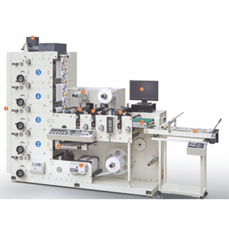 380V 4 Color Flexo Printing And Cutting Machine