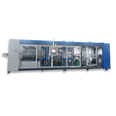 Three Stations 45 Cycles/Min ISO Plastic Lid Thermoforming Machine