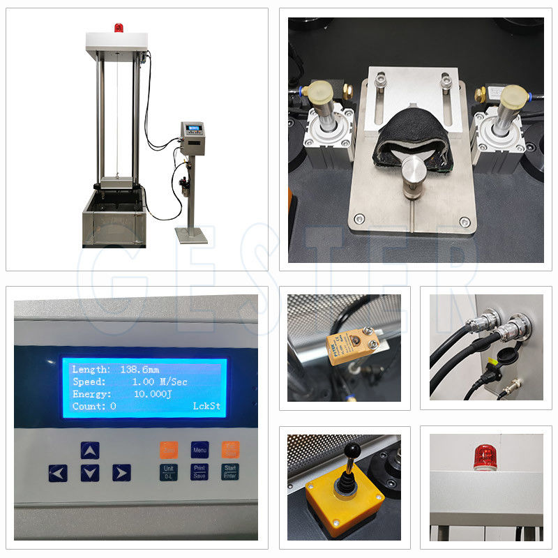 ISO EN344 BS-953 Safety 100J Shoe Testing Machine For Impact Resistance