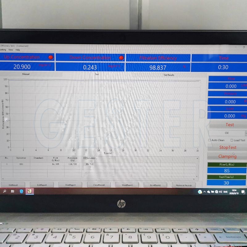 Face Mask Particulate Filtration Efficiency Tester