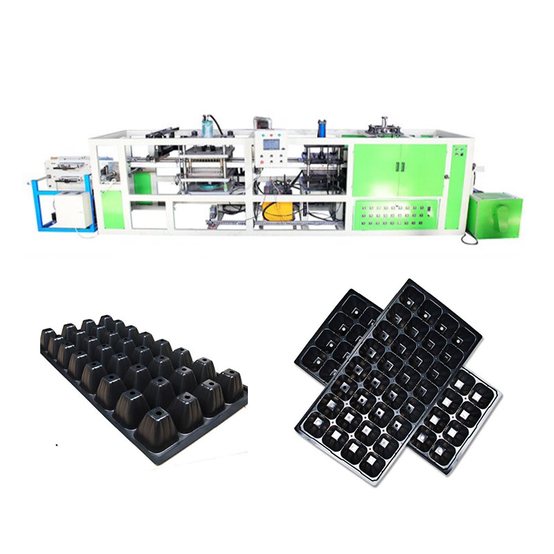 PLC Control PE PP Plastic Vacuum Forming Machine 25KW For Seedling Tray